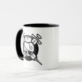 Mug Hypos de pirate et de croix d'infirmière (Devant gauche)