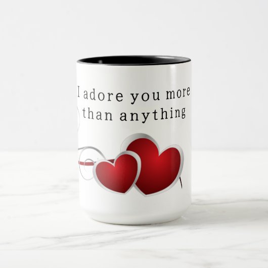 Mug I adore you more than anything (Centre)