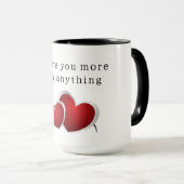 Mug I adore you more than anything (Devant droit)