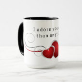 Mug I adore you more than anything (Devant gauche)