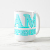 Mug "I AM ENTREPRENEUR" Conception d'expression. Comma (Devant droit)