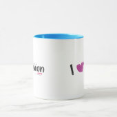 Mug I Aqua de mode de coeur (Centre)