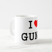 Mug I armes à feu de coeur (Devant gauche)