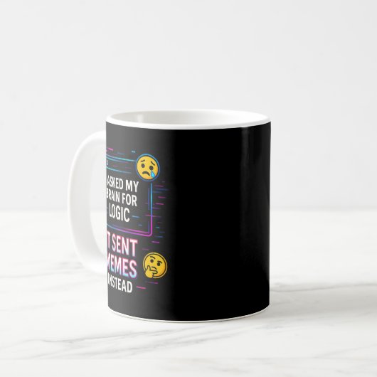 Mug I Asked My Brain For Logic  (Devant gauche)