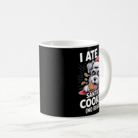Mug I Ate Santas Cookies Puppy Funny Christmas Mini Sc (Devant droit)