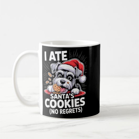 Mug I Ate Santas Cookies Puppy Funny Christmas Mini Sc (Gauche)