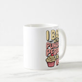 Mug I Bake Because Punching People Is Frowned Un Baker (Devant droit)