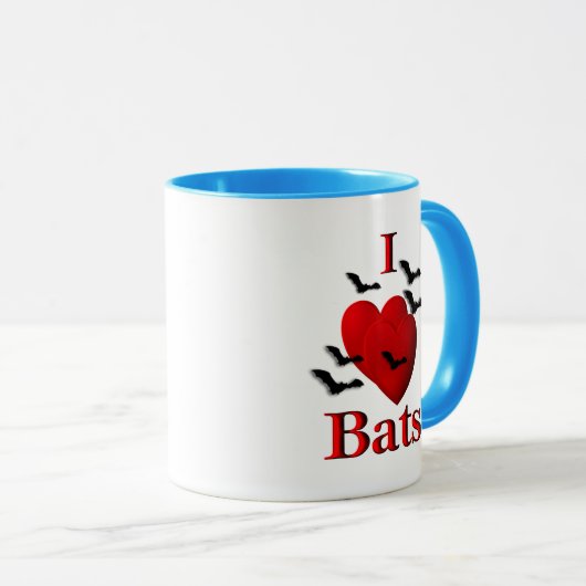 Mug I battes de coeur (Devant droit)