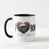 Mug I blaireau de miel de coeur (Gauche)