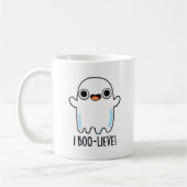 Mug I Boo-lieve Funny Positive Ghost Pun (Gauche)