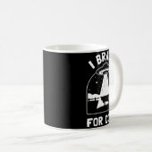 Mug I Brake For Cows Funny Ufo Alien Abduction Consrac (Devant droit)
