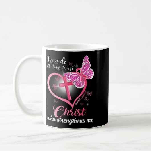 Mug I Can Do All Things Christ Who Strengthens Breast (Gauche)