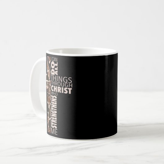 Mug I Can Do All Things Through Christ Who Strengthens (Devant gauche)
