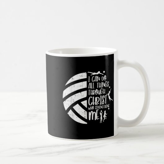 Mug I Can Do Things Through Christ Volleyball Christia (Droite)