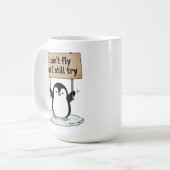 Mug “I can’t fly but I still try” cute penguin (Devant gauche)