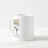 Mug “I can’t fly but I still try” cute penguin (Devant gauche)