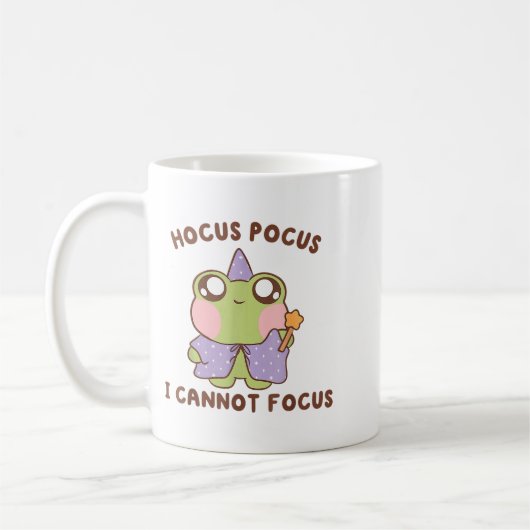 Mug I Cannot Focus Funny Adhd Sitive Frog  (Gauche)
