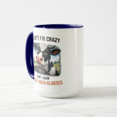 Mug I Can't Fix Crazy but I Adjust Your Glasses (Devant gauche)