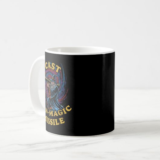 Mug I Cast Non-magic Missile Funny Wizard Parody Meme  (Devant gauche)