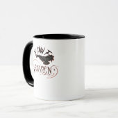 Mug I Caw The Raven Gothic Art Horror Classic Retro (Devant gauche)