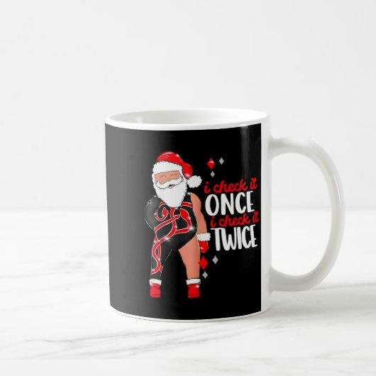 Mug I Check It Once Then I Check It Twice Santa 1989 C (Droite)
