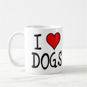 Mug I chiens de coeur (Gauche)