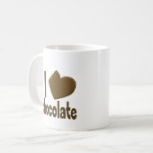 Mug I chocolat d'amour de coeur (Devant gauche)