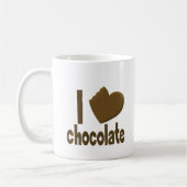Mug I chocolat d'amour de coeur (Gauche)