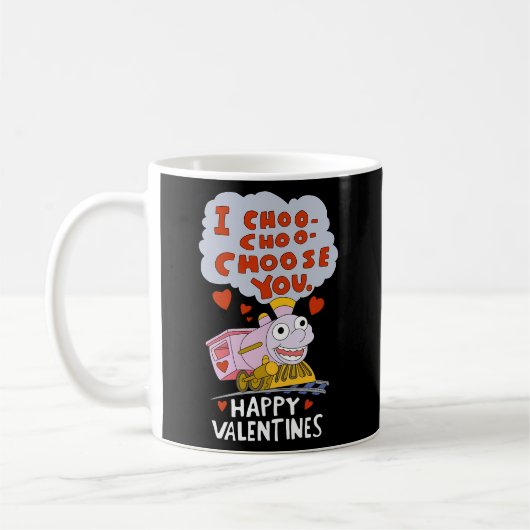 Mug I Choo Choo Choisissez Vous Train Love Hearts Day (Gauche)