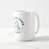 Mug I Choose Peace Later Angry Bird (Devant droit)