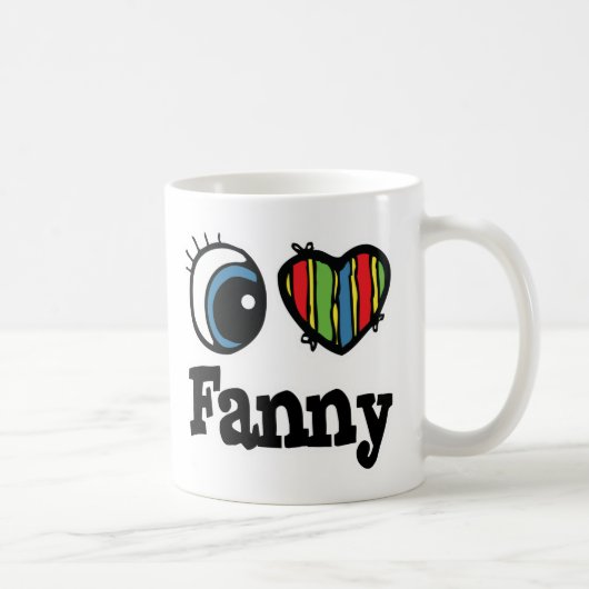 Mug I Coeur (Amour) Fanny (Droite)