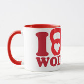 Mug I coeur (amour) WOD - (Gauche)