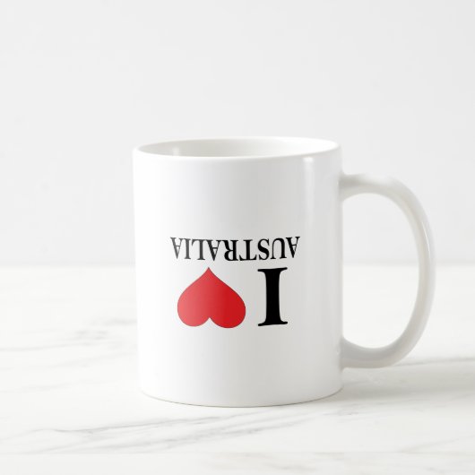 MUG I COEUR AUSTRALIE - AMOUR AUSTRALIE D'I - (Droite)