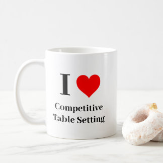 Mug I coeur Concurrence Table Set