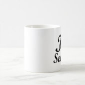 Mug I coeur cousant le papillon rose (Centre)