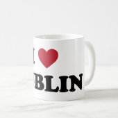 Mug I coeur Dublin Irlande (Devant droit)