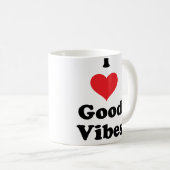 Mug I (coeur) Good Vibes (Devant droit)