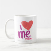 Mug I coeur je rose/pourpre (Gauche)