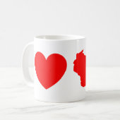 Mug I coeur le Wisconsin 14 (Devant gauche)