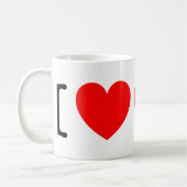 Mug I coeur le Wisconsin 14 (Gauche)
