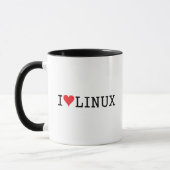 Mug I coeur Linux 2 (Gauche)
