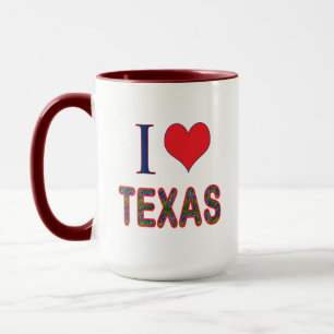 Mug I (Coeur) Love Texas Bluebonnet