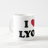 Mug I coeur Lyon France (Devant gauche)