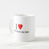 Mug I coeur ma belle-mère (Devant gauche)