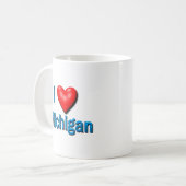 Mug I coeur Michigan (Devant gauche)