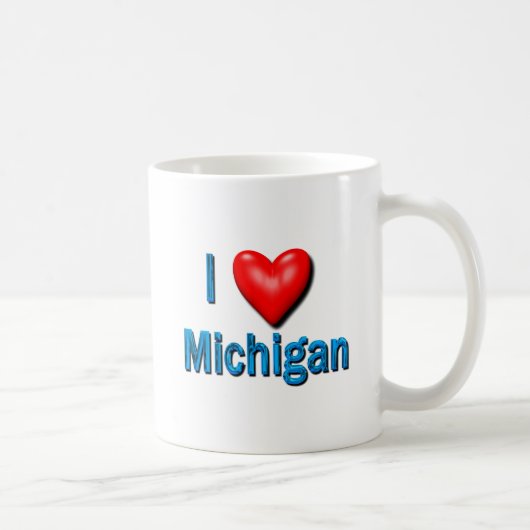 Mug I coeur Michigan (Droite)