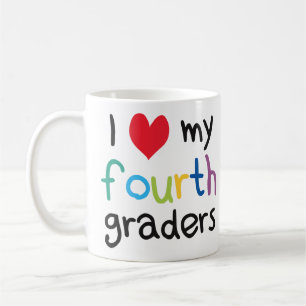 Mug I coeur mon quatrième amour de professeur de