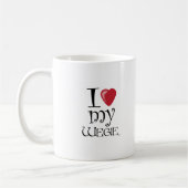 Mug I coeur mon Wegie (Gauche)