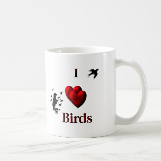 Mug I Coeur Oiseaux (Droite)