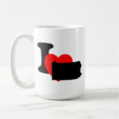 Mug I coeur Pennsylvanie (Gauche)